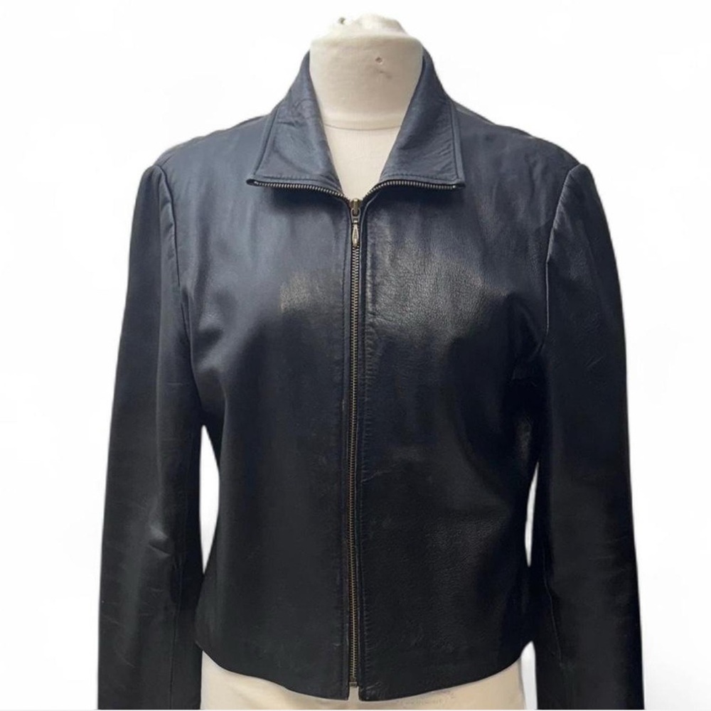 Revue  Black Leather Jacket genuine